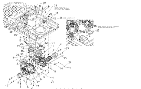 Drive 1 Diagram and Parts List for Z-FORCESX54KW (47RIDGJC010)(2021) Cub Cadet Lawn Tractor
